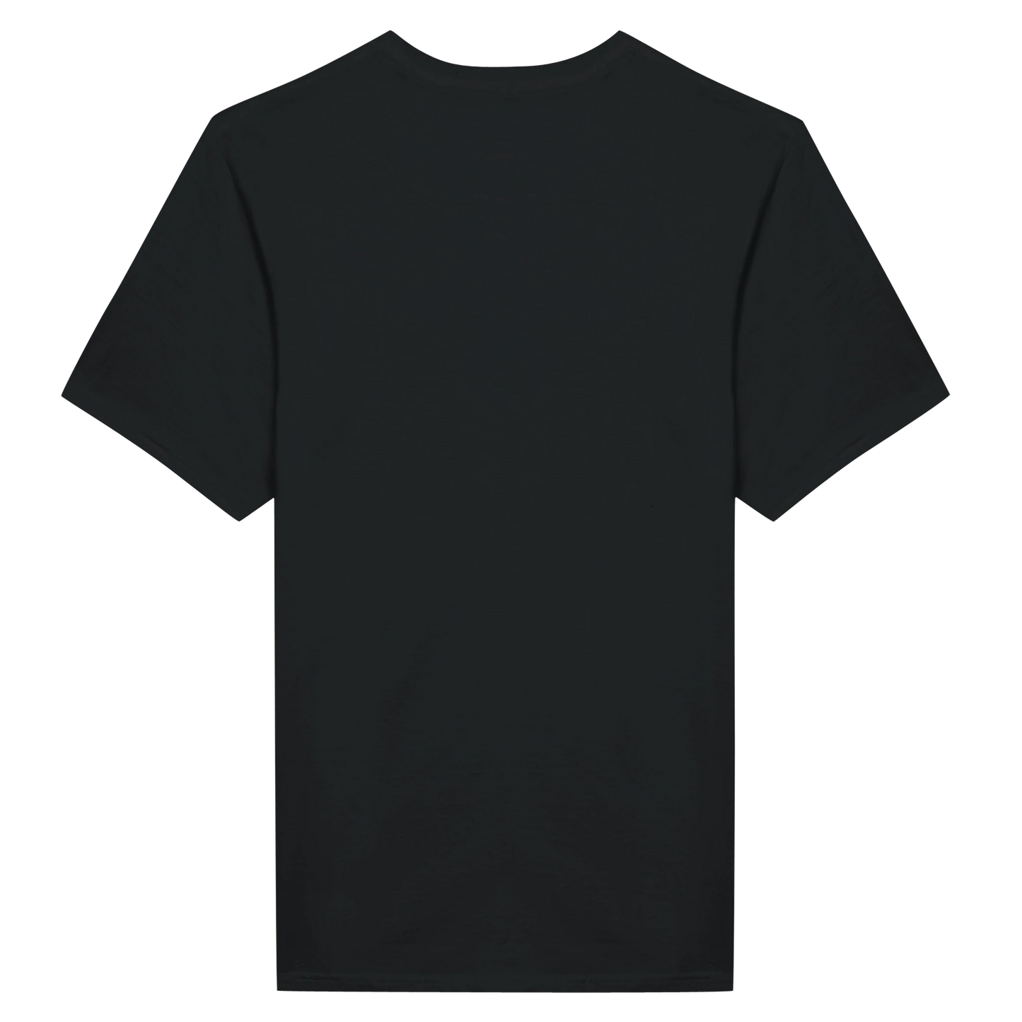 Día de los Muertos Sacred Skull Edition design on black T-shirt with sugar skull heart and glowing cross