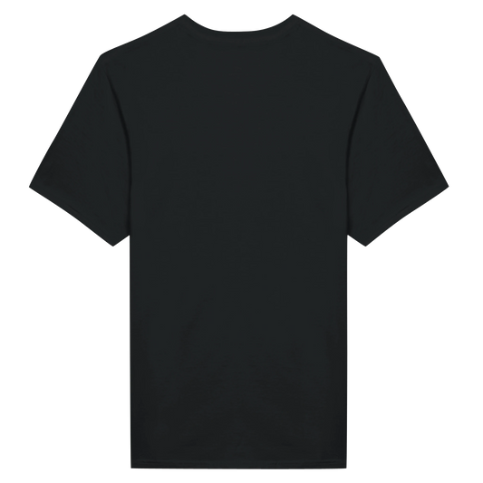 Black oversized streetwear T-shirt with Hey Wait Cassette graphic featuring cassette tape, skeleton hands, and grunge design