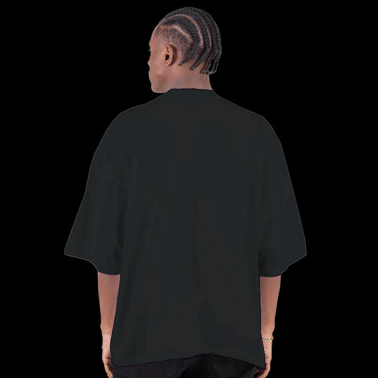 Black T-shirt with distressed white star, bold Rebel Music text, and Uhuru Sasa script back